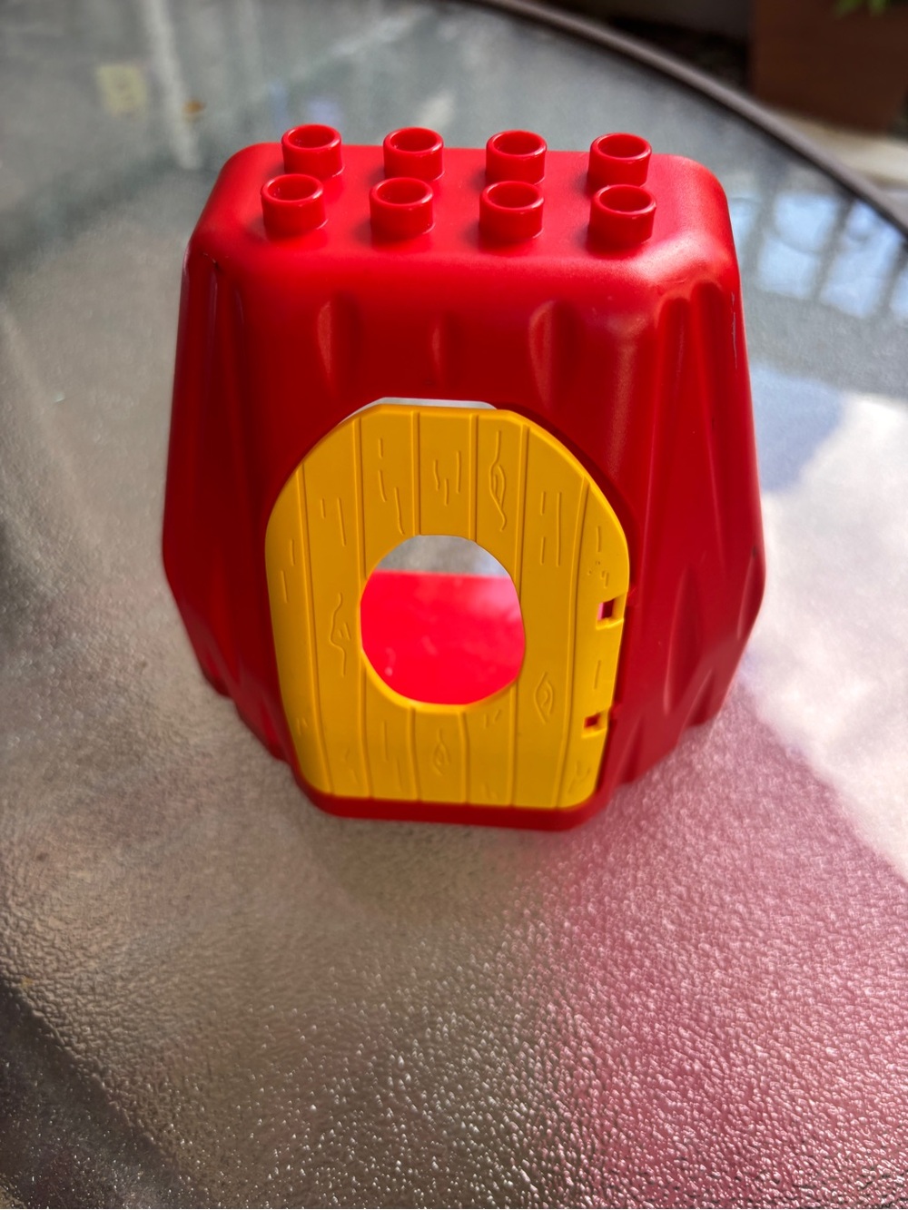 Lego Duplo Block with Yellow Door Panel